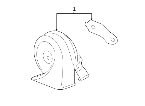 Horn for 2014 Chevrolet Captiva Sport #0