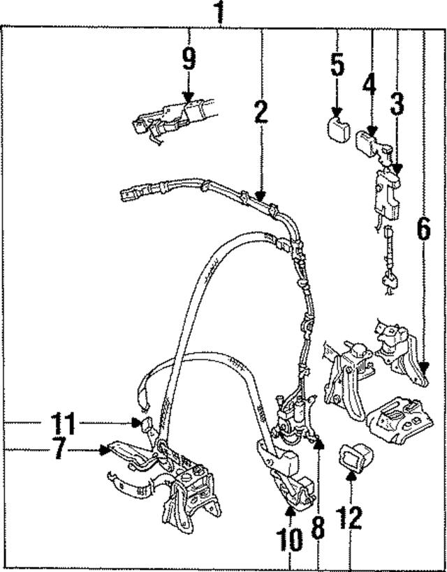 64610AA033EM - : Seat Belt Assembly for Subaru Image
