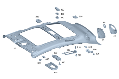 Roof Lining/Headlining for 2026 Mercedes-Benz EQS 580 #0