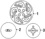 F5CZ1130BA - Suspension: Center Cap for Ford: Escort Image