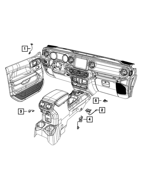 Lamps, Interior and Exterior for 2025 Jeep Gladiator #4
