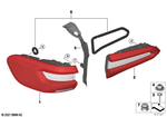 63215A164B4 - Lighting: Tail Light "Led" Right Side Panel for BMW Image