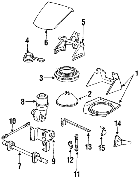 Headlamp Components for 1988 Porsche 911 #0