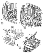 55136456AB - Body Sheet Metal Except Doors: Body Plug for Mopar Image