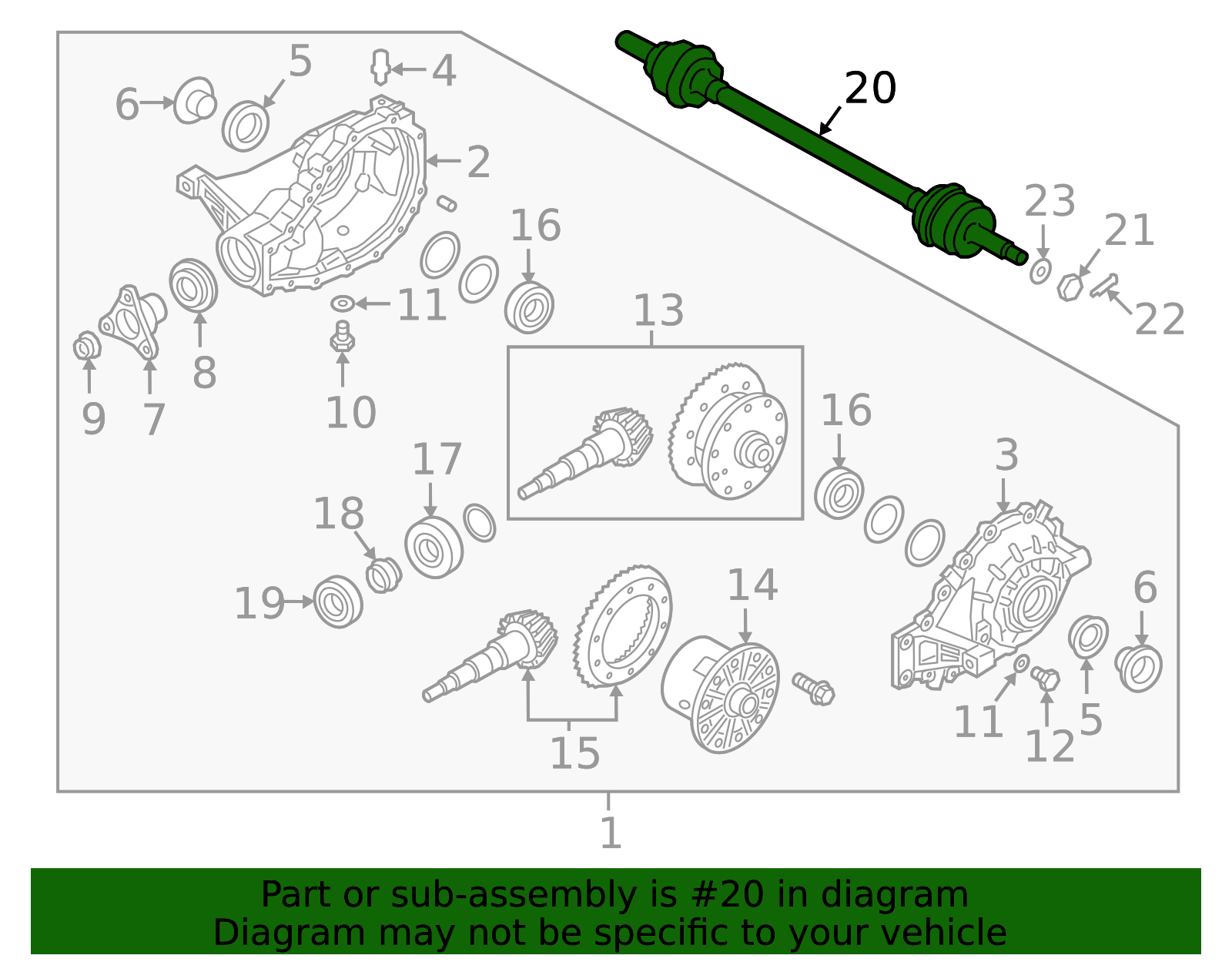2022-2023 Kia Stinger Axle Assembly 49501-J5350 | OEM Parts Online