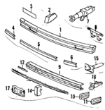 175813995 - Body: License Bracket for Volkswagen Image