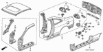 90147634003 - Body/Air Conditioning: BOLT, FENDER (6X18) for Honda Image