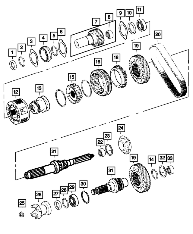 68196233AA - NVG271; Transfer Case: Transfer Case Planetary for Mopar Image