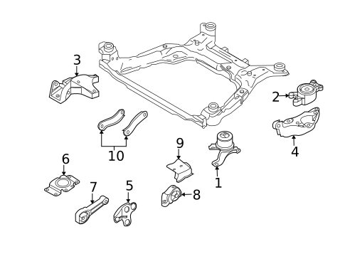 Engine & Trans Mounting for 2011 Volvo XC70 #0