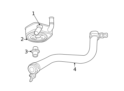 Oil Cooler for 2010 Dodge Grand Caravan #0