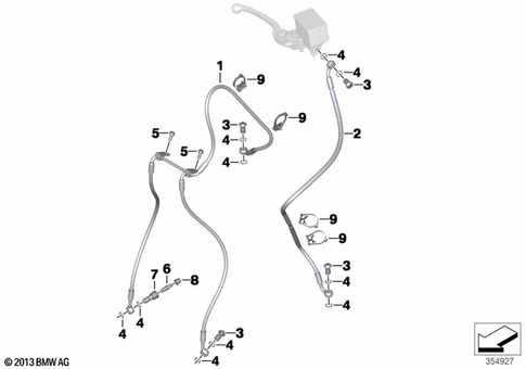 Brake Lines for 2017 BMW-Motorrad C evolution #1