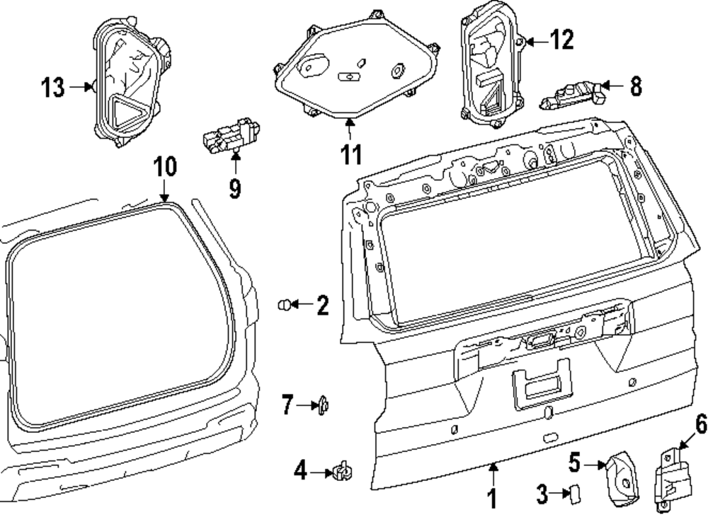 2024-2025 Toyota Lift Gate Cover 89437-48030 | Toyota Parts Express