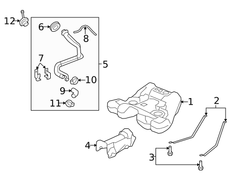 Fuel System Components for 2011 Chevrolet Caprice #1