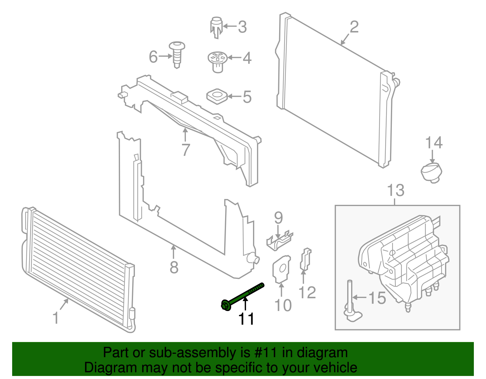 Side Bracket Bolt - BMW (7129905159)