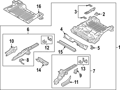 Rear Floor & Rails for 2020 Ford EcoSport #0
