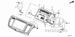 39101T2FA93RM - Electrical/Exhaust/Heater/Fuel: AUDIO-NAVI DISPLAY (RMD) (CLARION) for Honda Image