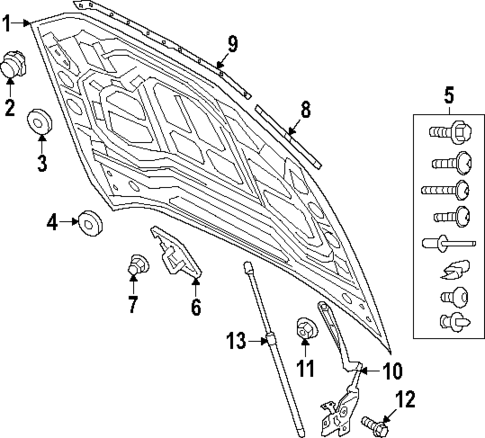 Hood & Components for 2025 Audi Q8 e-tron Sportback #0