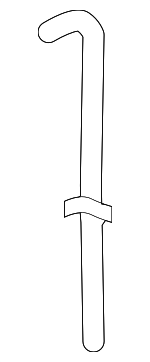 254432F010 - Cooling System: Overflow Hose for Kia: Spectra, Spectra5 Image