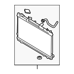 253102F061 - Cooling System: Radiator for Kia: Spectra, Spectra5 Image