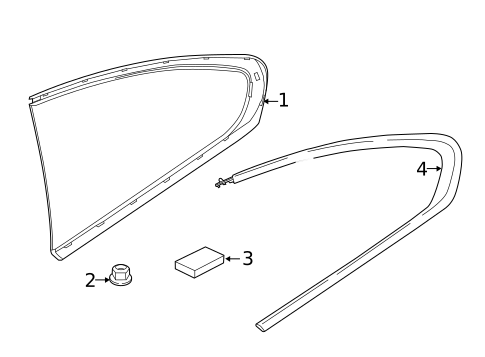Glass & Hardware for 2023 BMW M850i xDrive #1