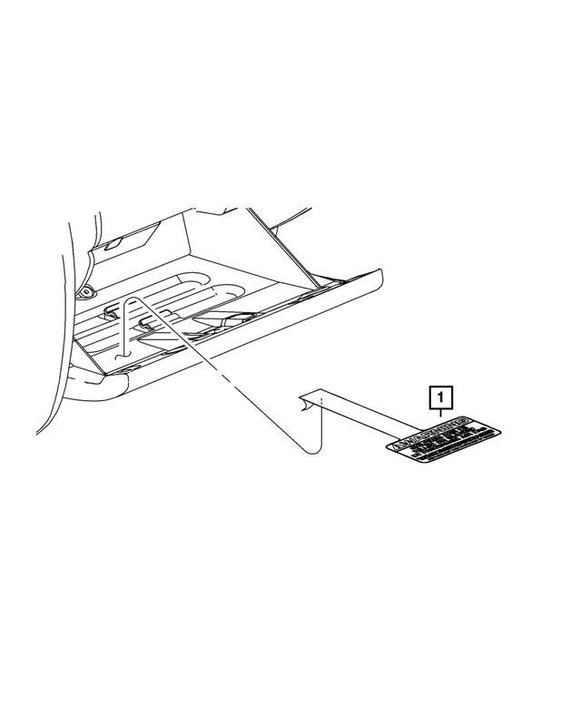 4680610AA - Labels: Air Bag Warning Label for Mopar Image image