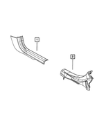 1XW74DX9AD - Interior Trim: Cowl Side Trim Panel, Right for Chrysler: 200 Image