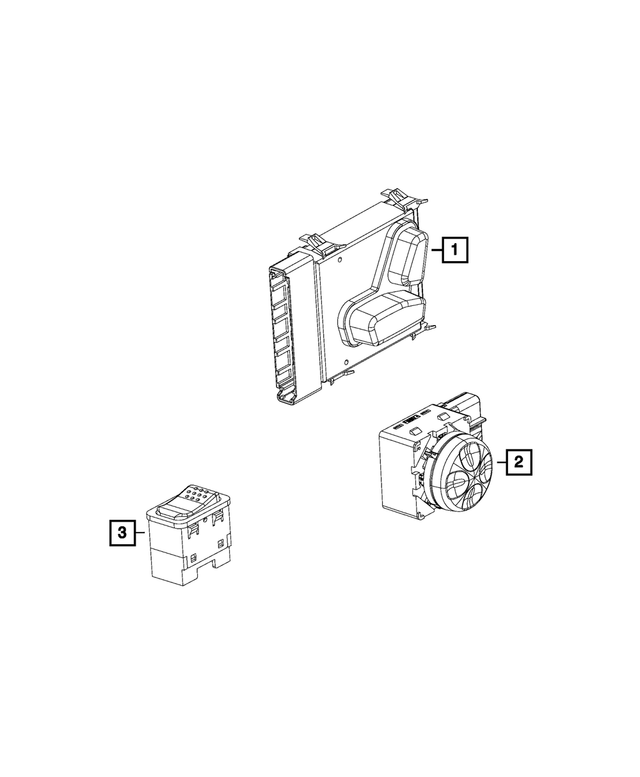 68275077AA - Electrical: Power Seat Switch for Mopar Image