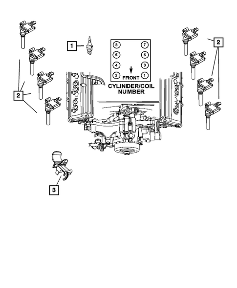 Ignition - Spark Plugs, Cables, Coils, and Glow Plugs for 2008 Jeep Commander #1