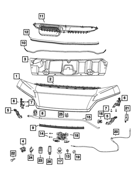 Hood and Hood Release for 2024 Ram ProMaster EV #0