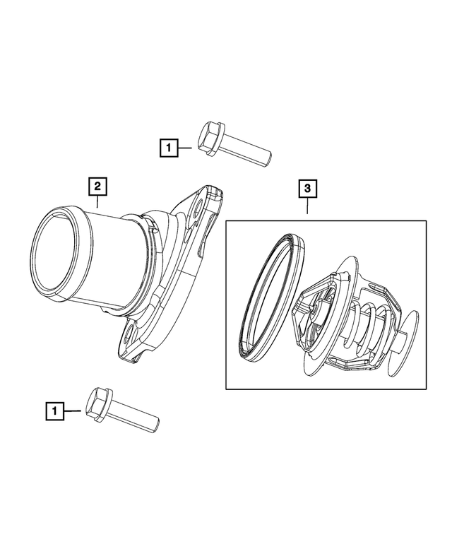 53011511AD - : Thermostat Housing for Mopar Image