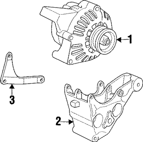Alternator for 1999 Isuzu Hombre #1