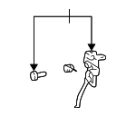 5355048010 - Body: Safety Catch for Lexus: RX300 Image