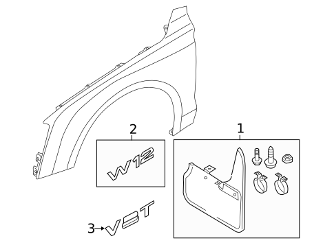 Exterior Trim - Fender for 2016 Audi A8 Quattro #0
