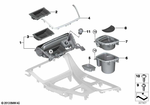51169171560 - : Cup Holder, Center Console, Center for BMW Image