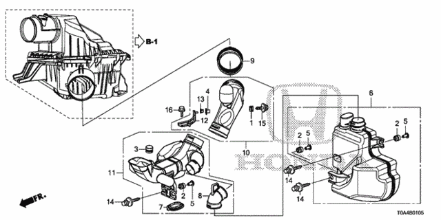 Resonator Chamber (-'14) for 2014 Honda CR-V #0