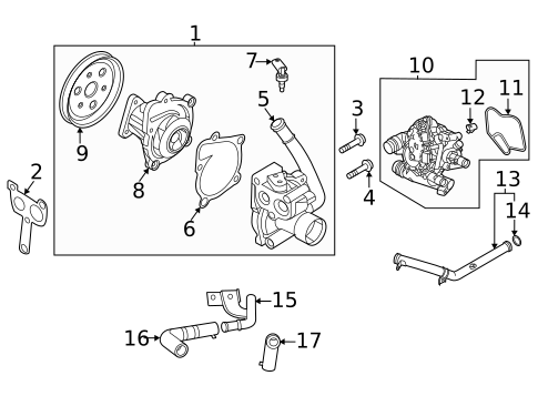 Water Pump for 2025 Kia Sorento #0