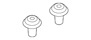 91560TX4A01 - : Rear Sill Plate Clip for Acura Image