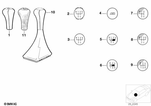 Gearshift Knobs / Coverings / Plaques for 1990 BMW 318is #0