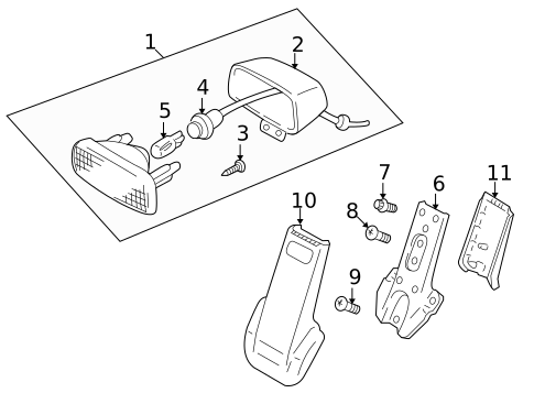 Lighting - Interior for 2001 Chevrolet Tracker #0