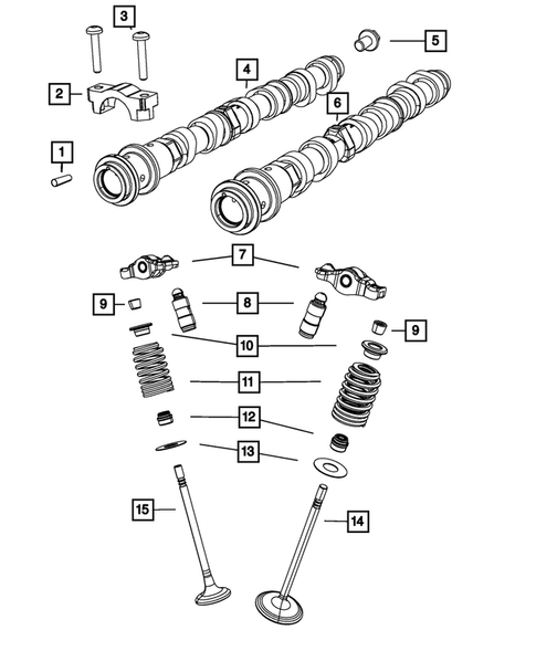 Camshaft and Valve for 2017 Ram 1500 #0
