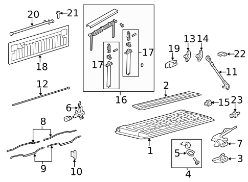 Tail Gate for 2014 Ford F-350 Super Duty #0