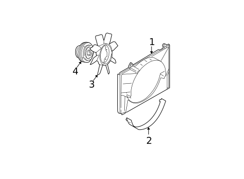 Cooling Fan for 2003 Nissan Pathfinder #0