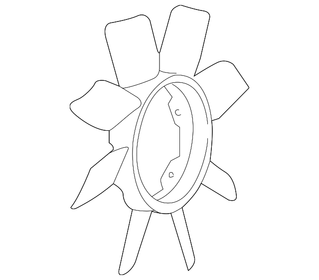 1990-2000 Nissan 300zx Z32 Radiator Cooling Fan Blade 21060-40P0A