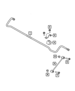 V4766866AA - Rear Suspension: Stabilizer Bar Link, Value Line for Chrysler: 300, Pacifica | Dodge: Challenger, Charger, Magnum Image