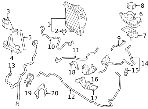Radiator & Components for 2023 Volvo V60 #12