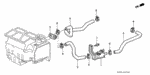 79721SV4000 - Electrical/Exhaust/Heater/Fuel: HOSE A, WATER INLET for Honda Image