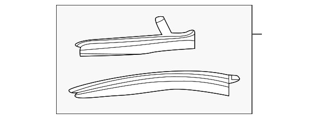 2017-2024 Chevrolet Camaro Front Tire Front Air Deflector 84234055 GM ...