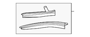 2017-2024 Chevrolet Camaro Front Tire Front Air Deflector 84234055 GM ...