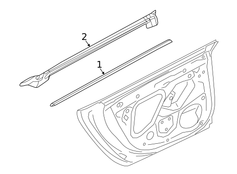 Exterior Trim - Rear Door for 2023 Audi RS7 Sportback #0