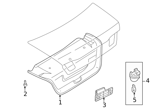 INTERIOR TRIM - TRUNK for 2002 INFINITI Q45 #0